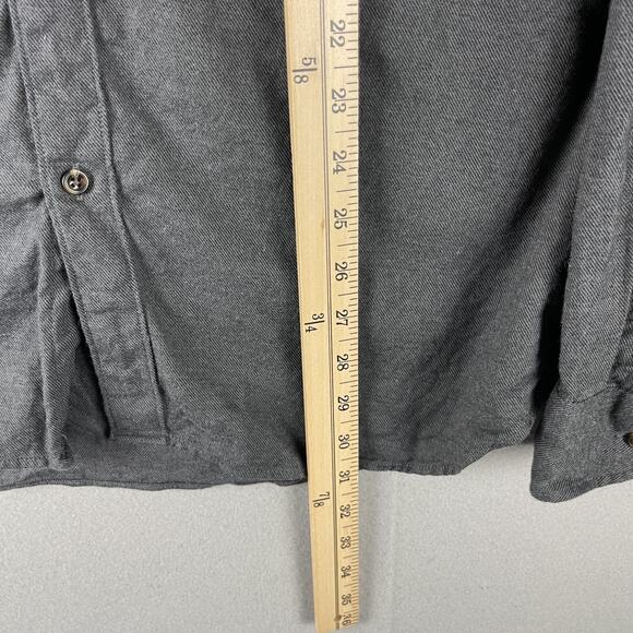 J. Crew Cashmere Blend Shirt Mens XL Gray Cotton Long Sleeve Button Up Classic - Picture 9 of 15